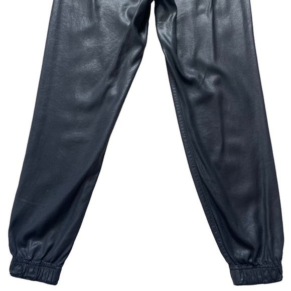 Revolve DWP Designer With Purpose Women’s Black Coated Wax Joggers Size Tencel - Picture 7 of 9